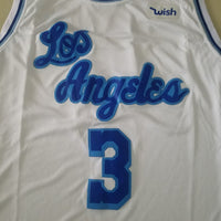Men's Los Angeles Lakers Anthony Davis White #3 Swingman Jersey1