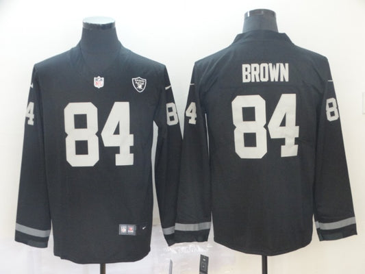 Men's Las Vegas Raiders Antonio Brown #84 Black Team Player Jersey1