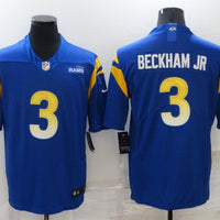 Men's Los Angeles Rams Odell Beckham Jr. #3 Blue Game Jersey1