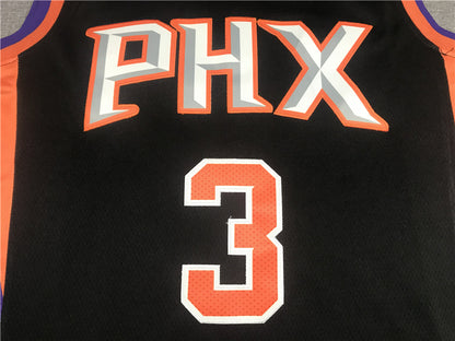 Men's Phoenix Suns Chris Paul #3 Black Fast Break Replica Jersey1