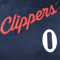 Men's LA Clippers Russell Westbrook #0 Navy Swingman Jersey1