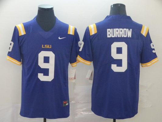 Men's Cincinnati Bengals Joe Burrow #9 Purple Game Jersey2