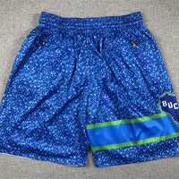 Men's Milwaukee Bucks Blue 2023/24 Pocket Shorts1 City Edition