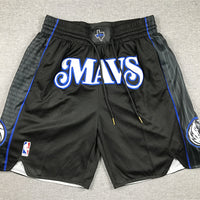 Men's Dallas Mavericks Black 2023/24 Pocket Shorts1 City Edition