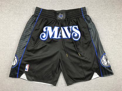 Men's Dallas Mavericks Black 2023/24 Pocket Shorts1 City Edition