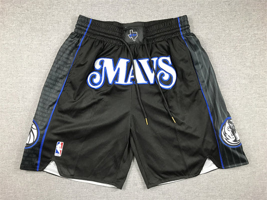 Men's Dallas Mavericks Black 2023/24 Pocket Shorts1 City Edition