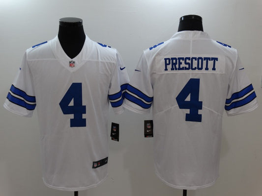 Men's Dallas Cowboys #4 Dak Prescott White Game Jersey1