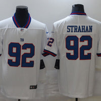 Men's New York Giants Michael Strahan #92 White Game Jersey1