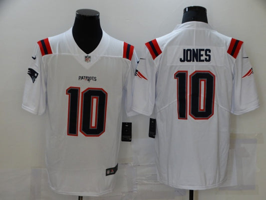 Men's New England Patriots Mac Jones #10 White Vapor Limited Jersey1