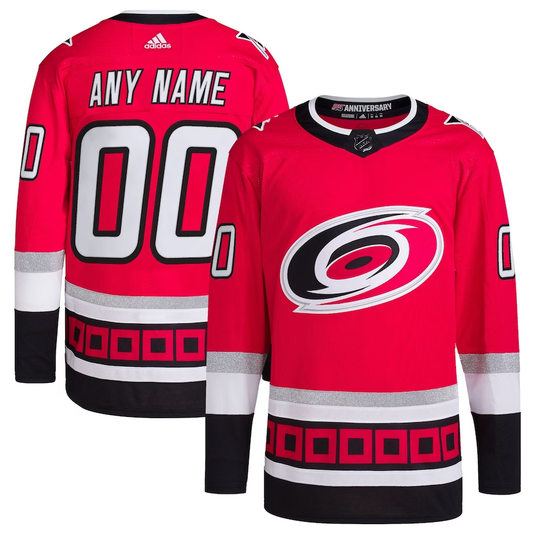 Men's Carolina Hurricanes Red Alternate Breakaway Custom Jersey1