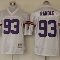 Men's Minnesota Vikings John Randle Mitchell & Ness White Legacy Replica Jersey1
