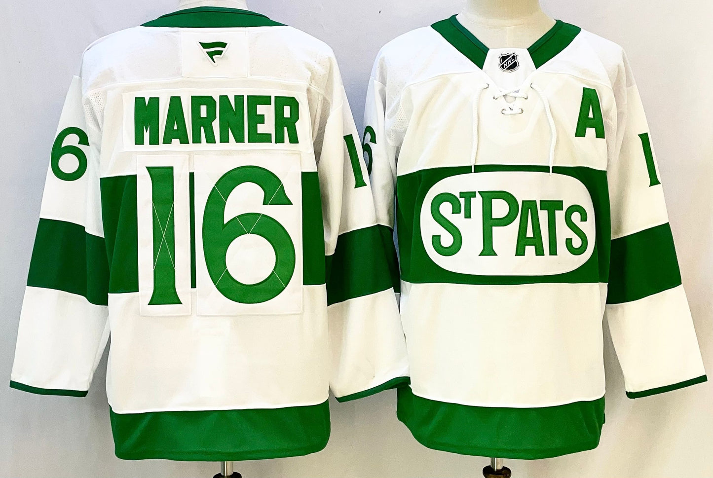 Men's Toronto Maple Leafs Mitch Marner #16 Fanatics White Retro Version Player Jersey