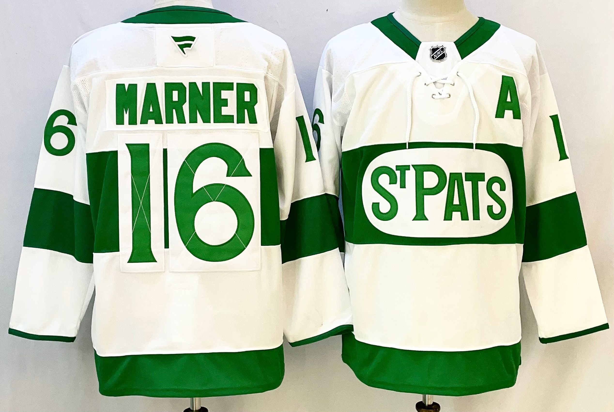 Men's Toronto Maple Leafs Mitch Marner #16 Fanatics White Retro Version Player Jersey