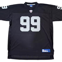 Men's Oakland Raiders Warren Sapp Mitchell & Ness Black Legacy Replica Jersey1