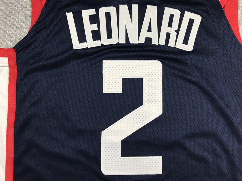 Men's LA Clippers #2 Kawhi Leonard  Swingman Jersey1 Retro