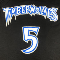 Men's Minnesota Timberwolves Anthony Edwards #5 Black Swingman Jersey1