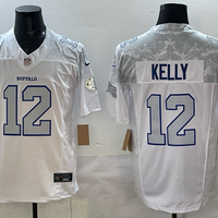 Jim Kelly #12 Buffalo Bills White 2025 Rivalries Collection Limited Jersey - JerseysFreak