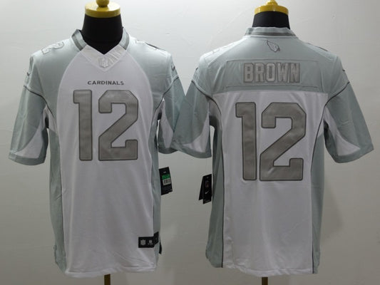 Men's Arizona Cardinals John Brown #12 White Game Jersey1