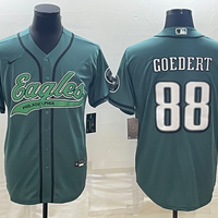 Men's Philadelphia Eagles Dallas Goedert #88 Midnight Green Game Jersey1 Joint Edition
