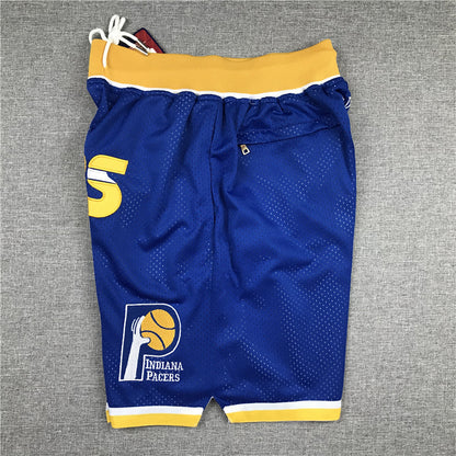 Men's Indiana Pacers Blue Basketball Shorts1