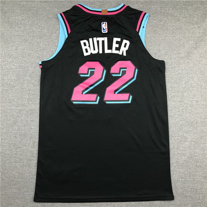 Men's Miami Heat Jimmy Butler #22 NBA Black Swingman Jersey1