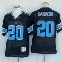 Barry Sanders Detroit Lions Mitchell Ness Black Legacy Replica Jersey - JerseysFreak