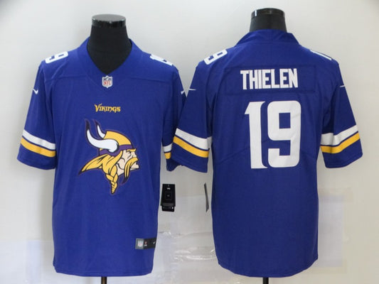 Men's Minnesota Vikings Adam Thielen #19 Purple Game Player Jersey1