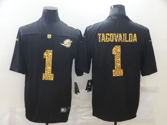 Men's Miami Dolphins Tua Tagovailoa #1 Black Game Player Jersey1