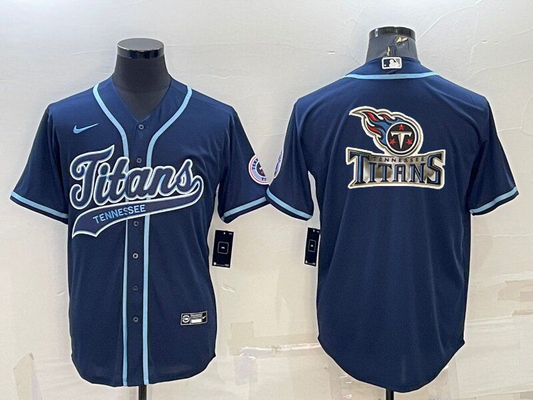 Men's Tennessee Titans Navy Fashion Jersey1