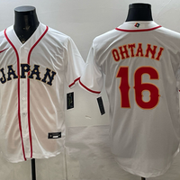 Men's Japan Baseball Shohei Ohtani #16 White 2026 World Baseball Classic Player Jersey