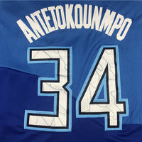 Men's Milwaukee Bucks Giannis Antetokounmpo Blue 2020/21 Swingman Player Jersey1