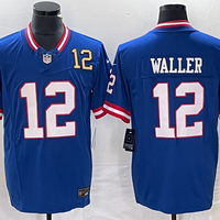 Men's New York Giants Darren Waller #12 Royal Classic Player Jersey1