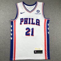Men's Philadelphia 76ers Joel Embiid #21 White Swingman Jersey1