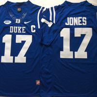 Men's Duke Blue Devils Daniel Jones #17 Blue Player Game Jersey