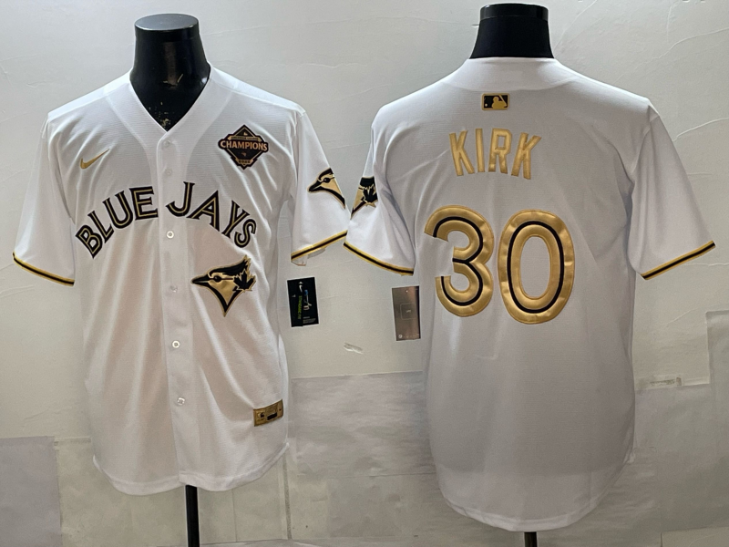 Men's Toronto Blue Jays Alejandro Kirk #30 White Player Jersey