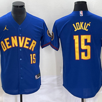 Men's Denver Nuggets Nikola Jokic #15 Royal Replica Player Jersey