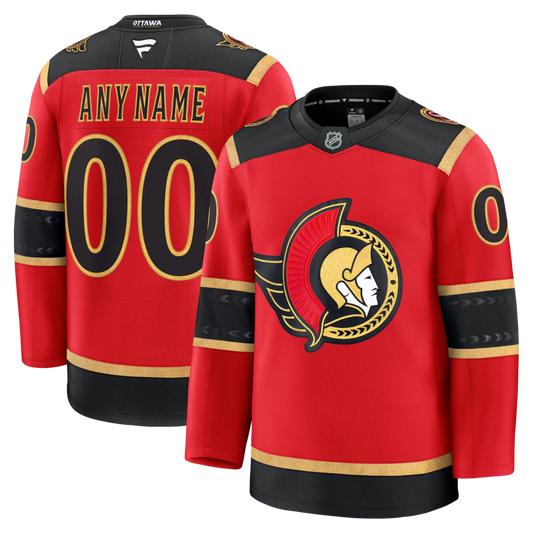 Men's Ottawa Senators Fanatics Red Alternate Custom Premium Jersey
