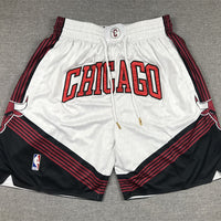 Men's Chicago Bulls White City Edition Basketball Shorts1
