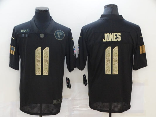 Men's Atlanta Falcons #11 Julio Jones Black Game Player Jersey1