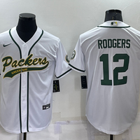 Men's Green Bay Packers Aaron Rodgers #12 White Legend Jersey1 Joint Edition