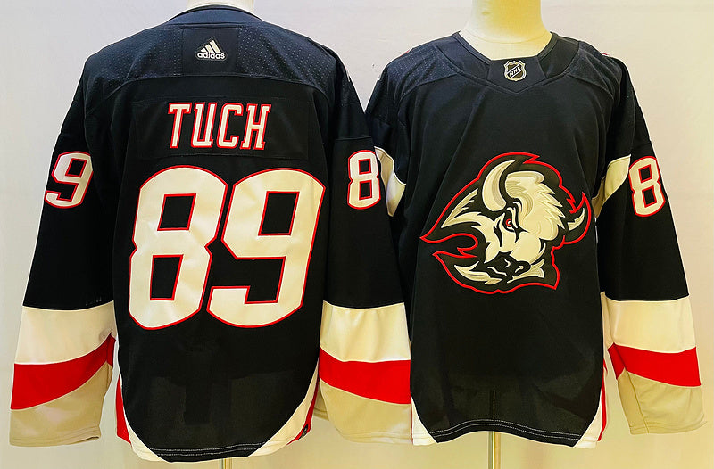 Men's Buffalo Sabres Alex Tuch #89 Black Player Jersey1