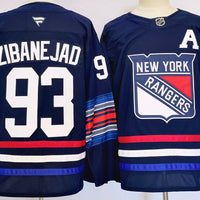 Men's New York Rangers Mika Zibanejad #93 Navy Player Jersey