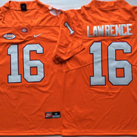 Men's Clemson Tigers Trevor Lawrence #16 Orange Game Jersey