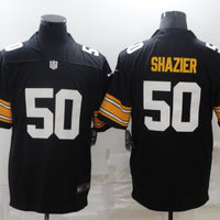 Men's Pittsburgh Steelers Ryan Shazier #50 Black Player Game Jersey1