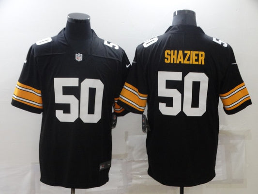 Men's Pittsburgh Steelers Ryan Shazier #50 Black Player Game Jersey1