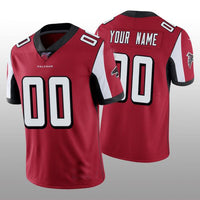 Custom1 Atlanta Falcons Red Vapor Limited 100th Season Jersey1 Stitched American Football Jerseys