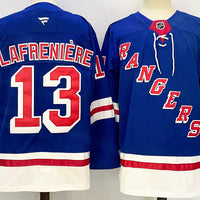 Men's New York Rangers Alexis Lafreniere #13 Fanatics Blue Jersey