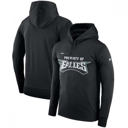 Men's Philadelphia Eagles Black Club Therma NFL Pullover Hoodie