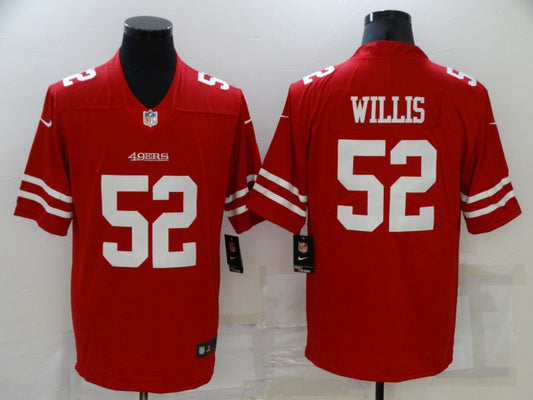 Men's San Francisco 49ers Patrick Willis #52 Red Game Jersey1