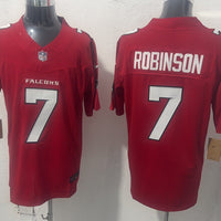 Men's Atlanta Falcons Bijan Robinson #7 Red Game Player Jersey